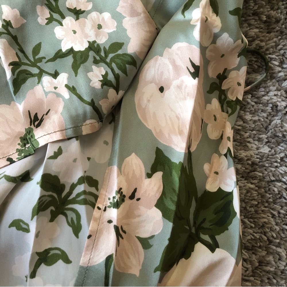 Reformation Marguerite Silk Dress - Tarragon - Picture 8 of 12